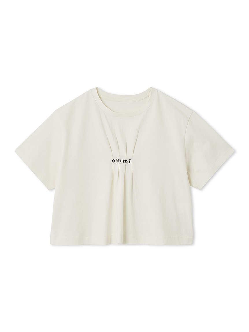 emmi×PlaX（TM）】クロップドemmiロゴTシャツ(Tシャツ