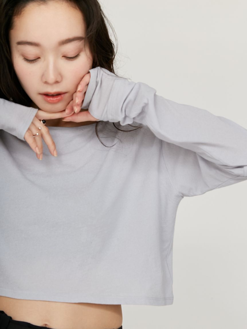 emmi ホワイト クロップドシャツ ONE SIZE emmi✴︎白 クロップドシャツ コットン