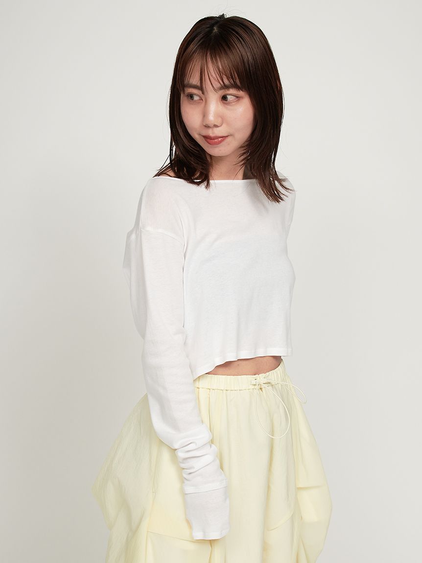 新品　emmi エミ/2wayループニットトップス 2wayメッシュニットトップス(ニット)｜トップス｜emmi（エミ）の