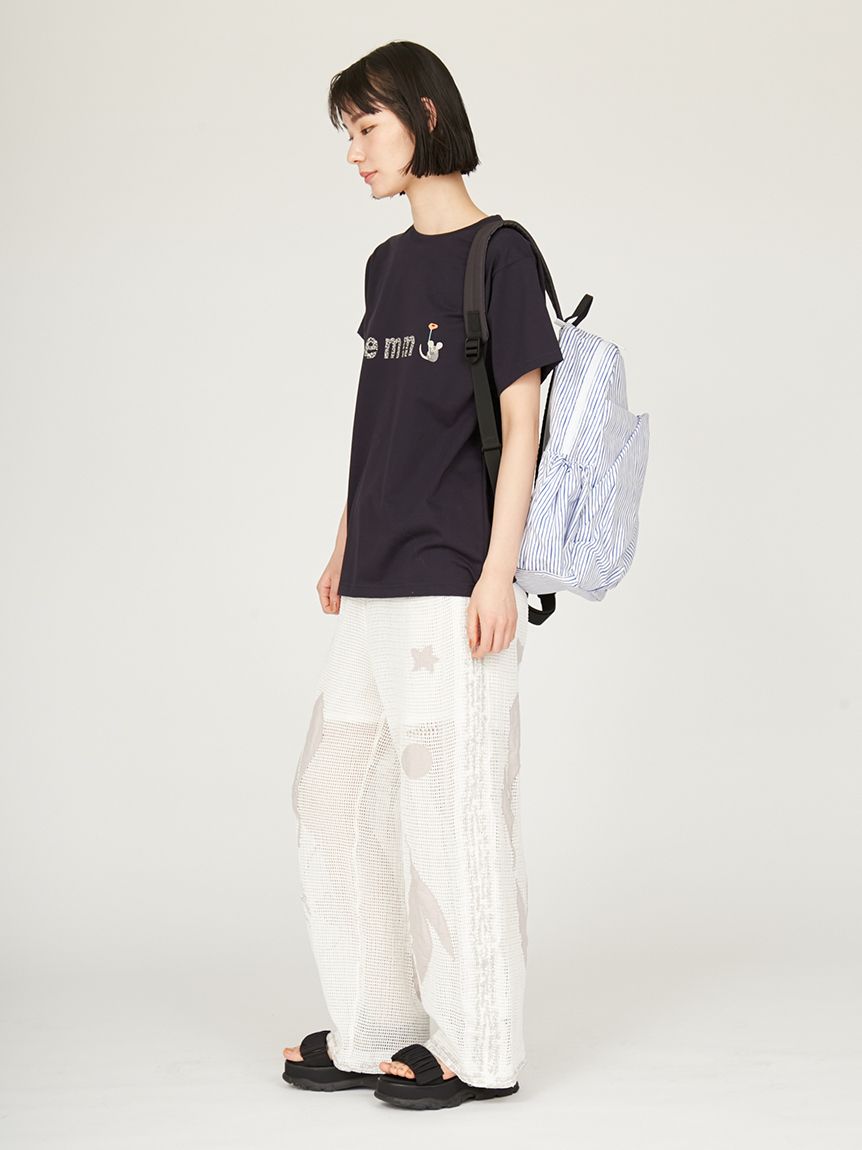 Juemi✨ラフォーレ限定　ブラック　 Tシャツ 　グラフィックプリント　ロゴ Reebok グラフィック ブラック Tシャツ （ブラック