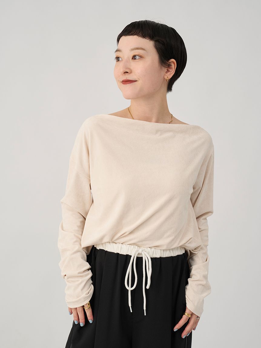 ベロアアシンメトリートップス(カットソー)｜トップス｜emmi（エミ）の