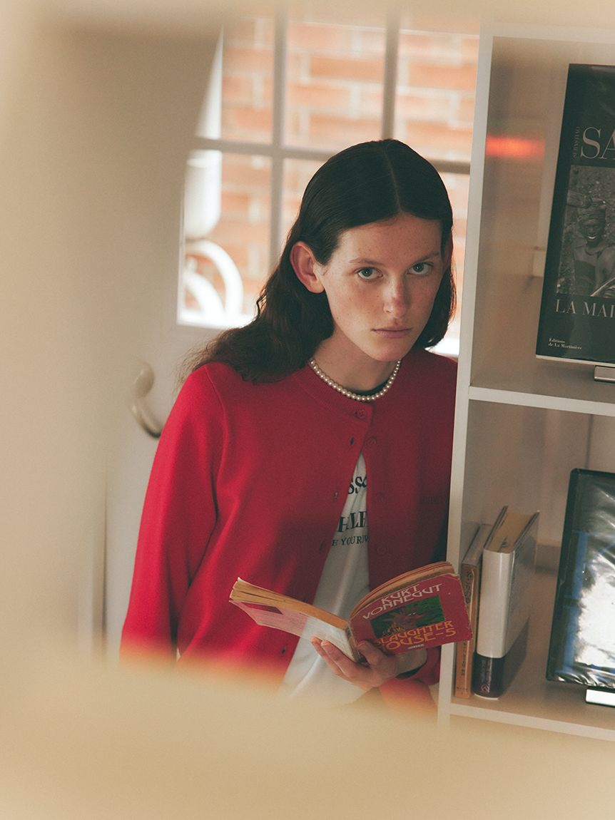 みりあん☺︎⑦ エミ グラフィックリンガーTシャツ emmi | SHIROHATO(白鳩)