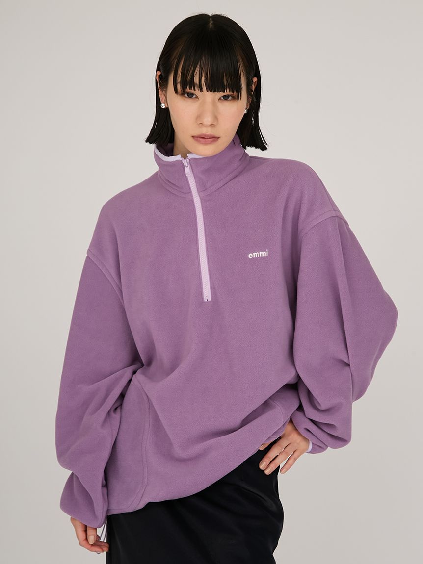 ノンネイティブ　フリースハーフジップトップス 90s USA製 THE NORTH FACEノースフェイス ネイティブ柄 総柄