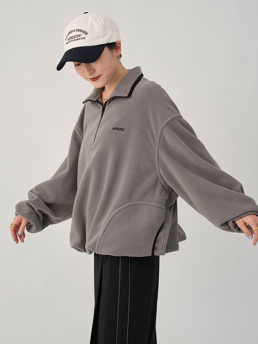 eco フリースハーフジッププルオーバー(スウェット/パーカー