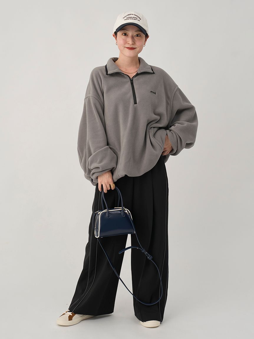 eco フリースハーフジッププルオーバー(スウェット/パーカー