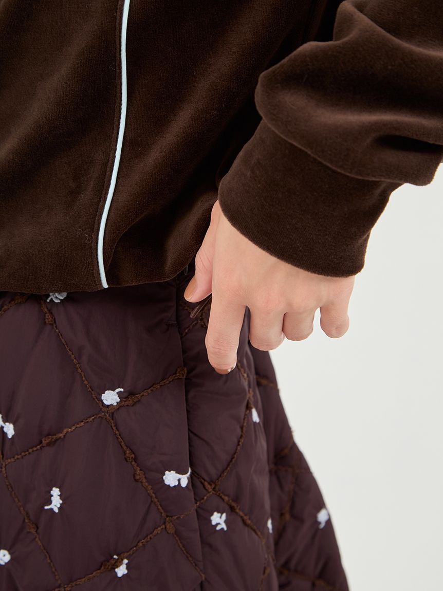 パイピングデザインベロアトップス(カットソー)｜トップス｜emmi（エミ