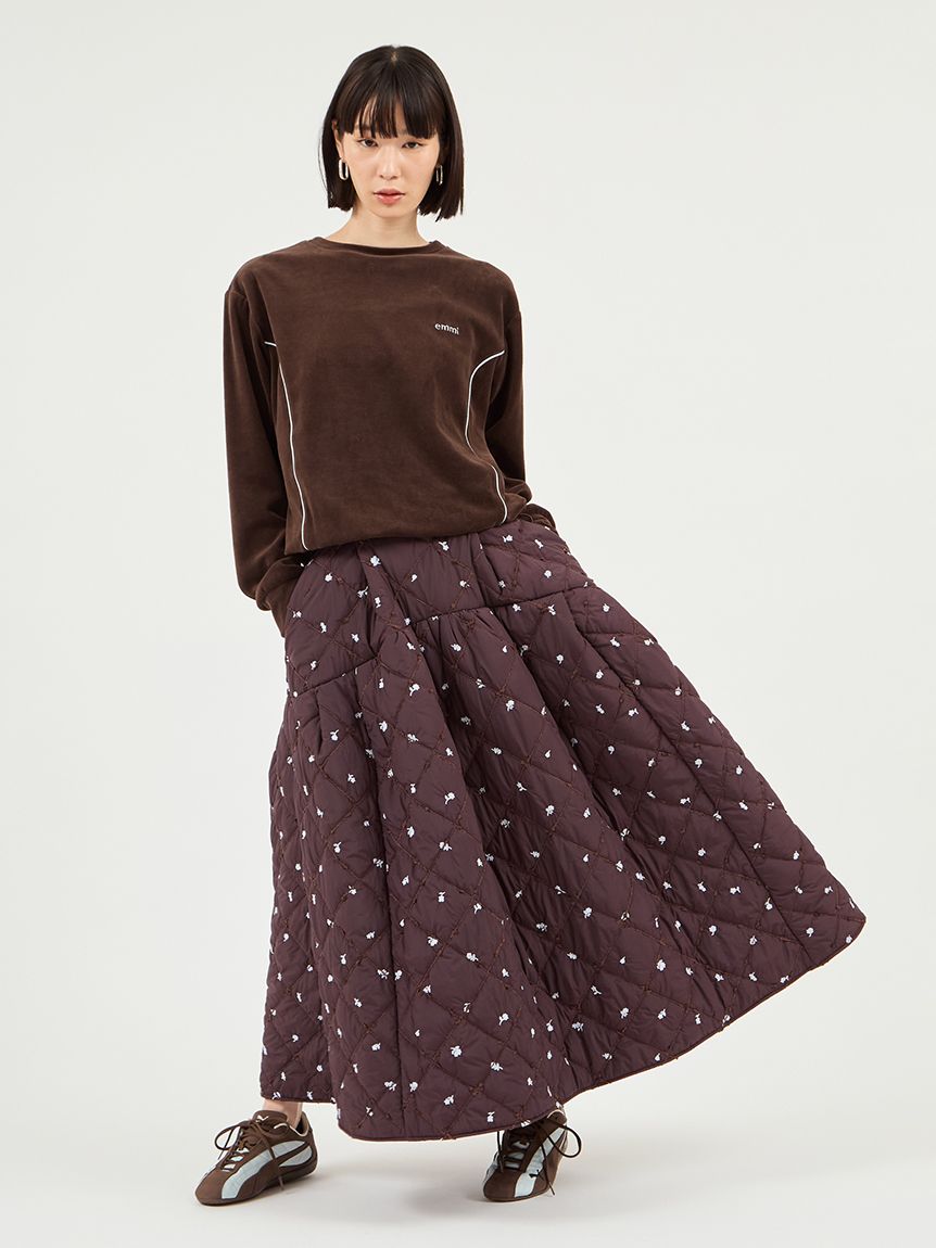 パイピングデザインベロアトップス(カットソー)｜トップス｜emmi（エミ