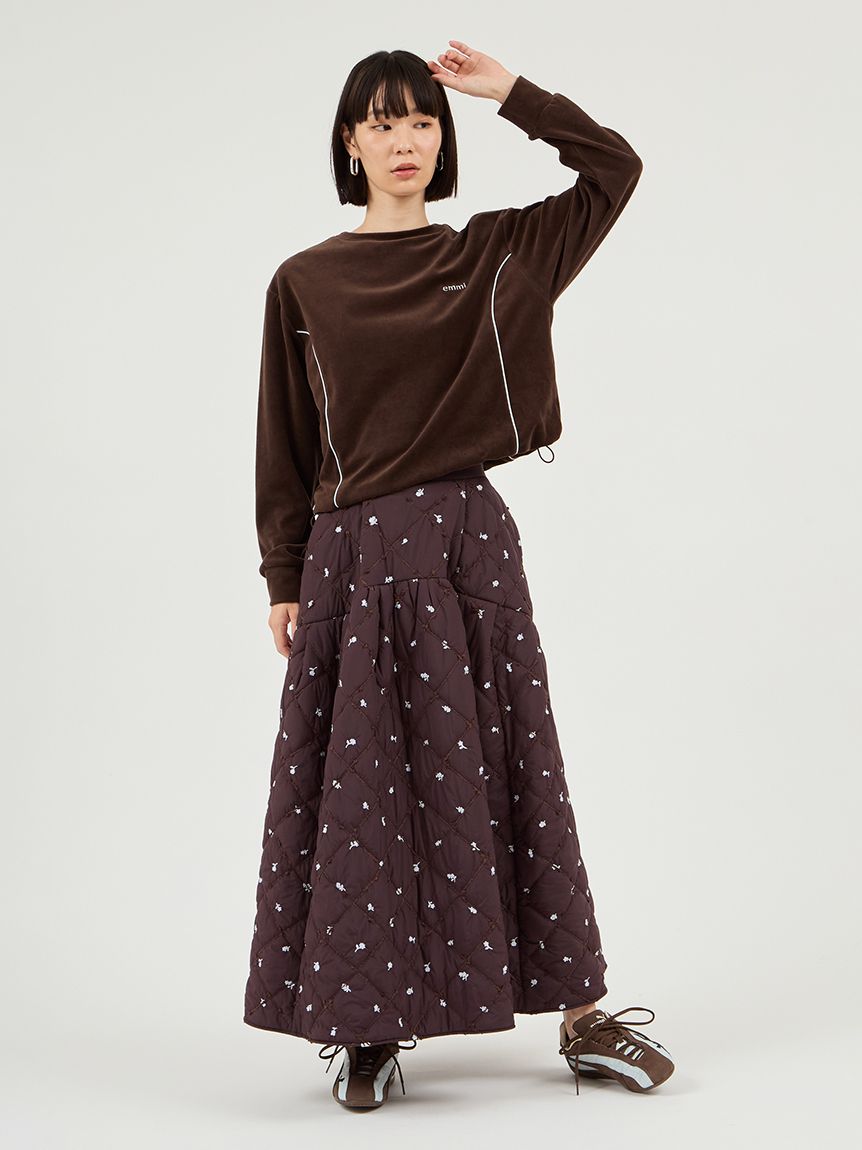 パイピングデザインベロアトップス(カットソー)｜トップス｜emmi（エミ