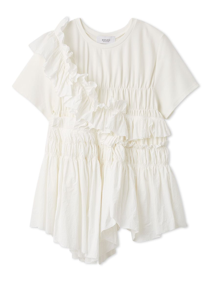 フリルアシンメトリーカットソー(カットソー)｜トップス｜emmi（エミ