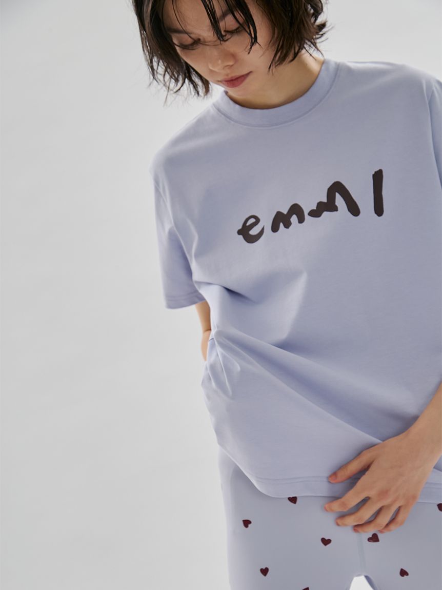 ペイントemmiロゴTシャツ/UVカット/接触冷感(Tシャツ/カットソー