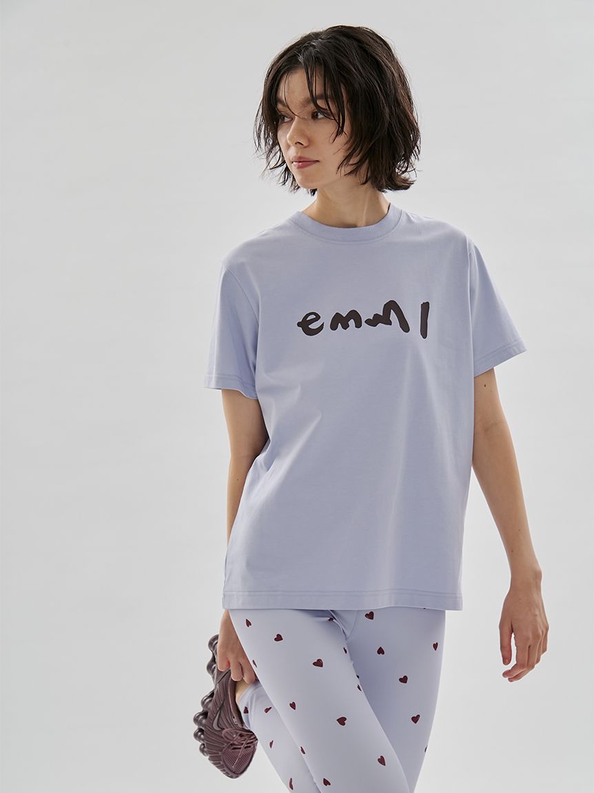 ペイントemmiロゴTシャツ/UVカット/接触冷感(Tシャツ/カットソー