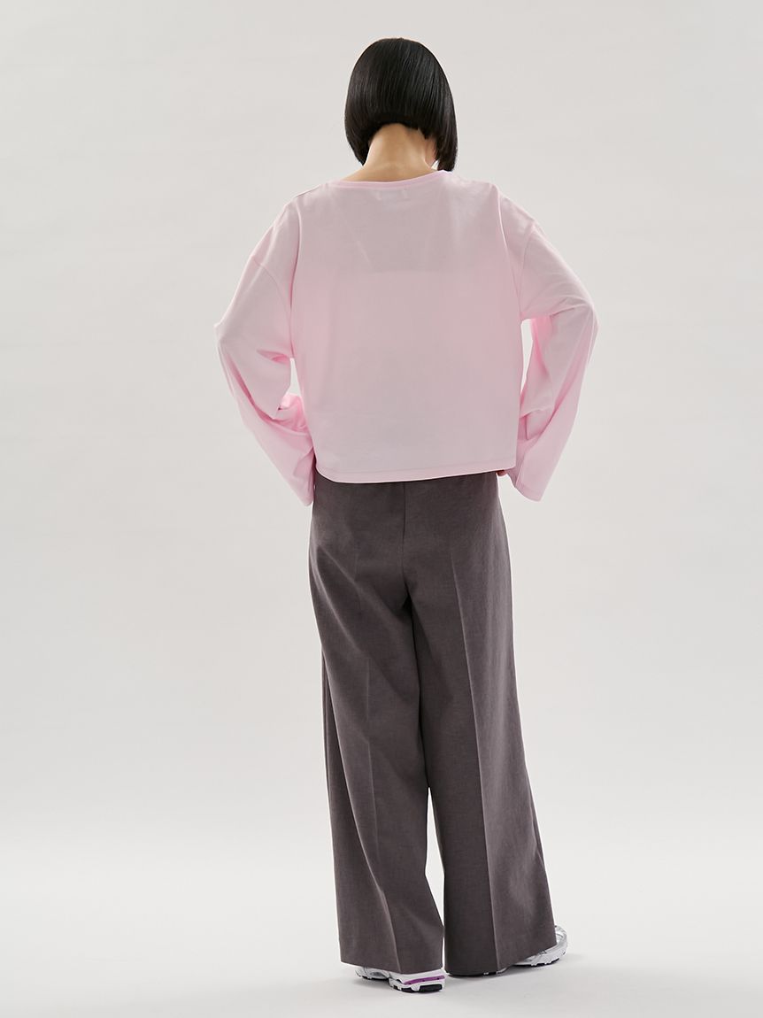 emmiロゴクルーネックロングTシャツ(Tシャツ/カットソー)｜トップス