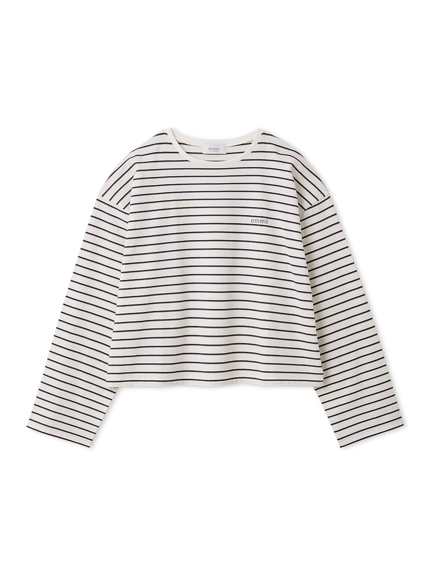 emmiロゴクルーネックロングTシャツ(Tシャツ/カットソー)｜トップス