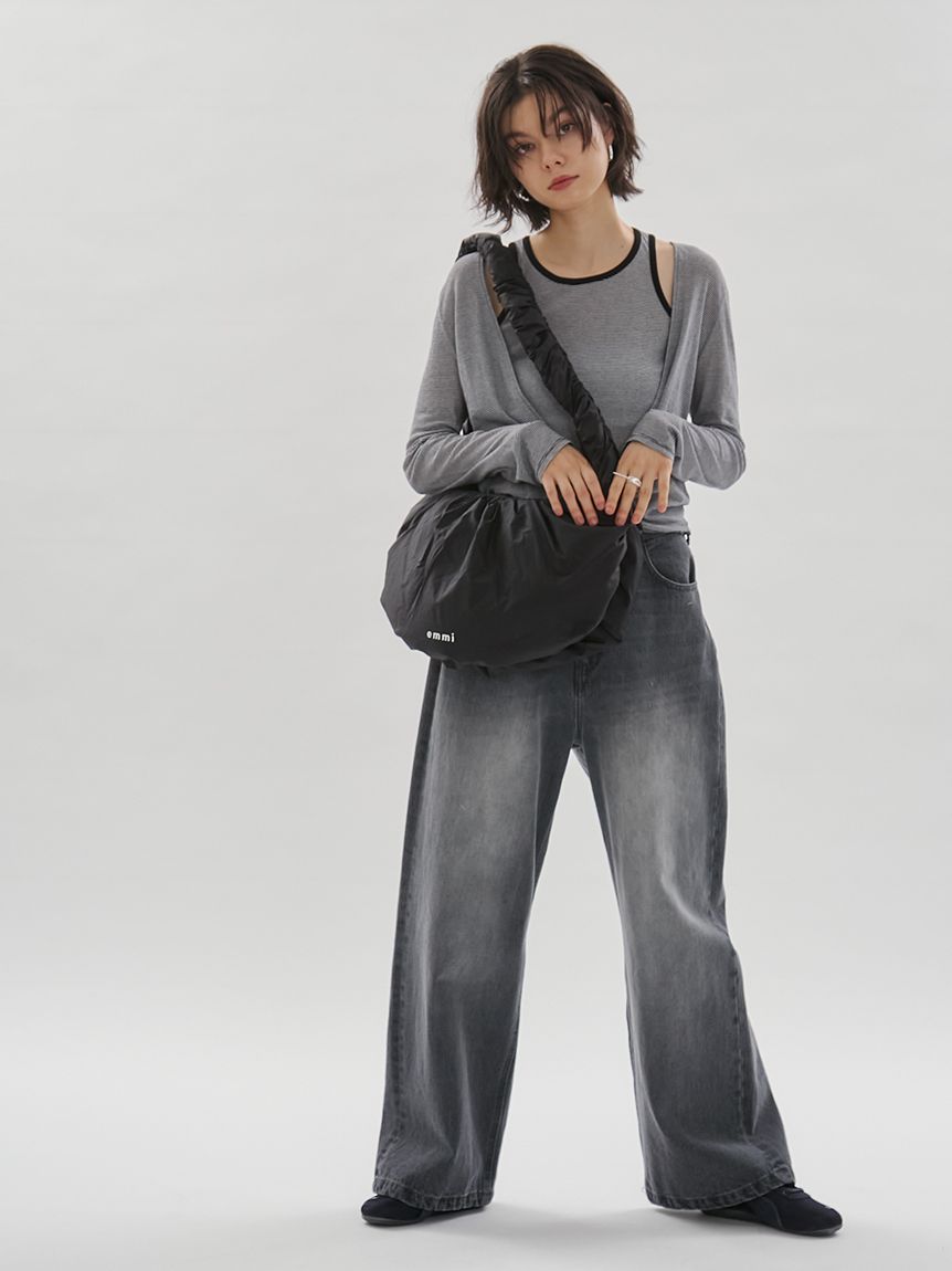 カベサロッソ　レイヤードライクカットソートップス　DARK GRAY レイヤードライクカットソー/接触冷感(カットソー)｜トップス｜emmi