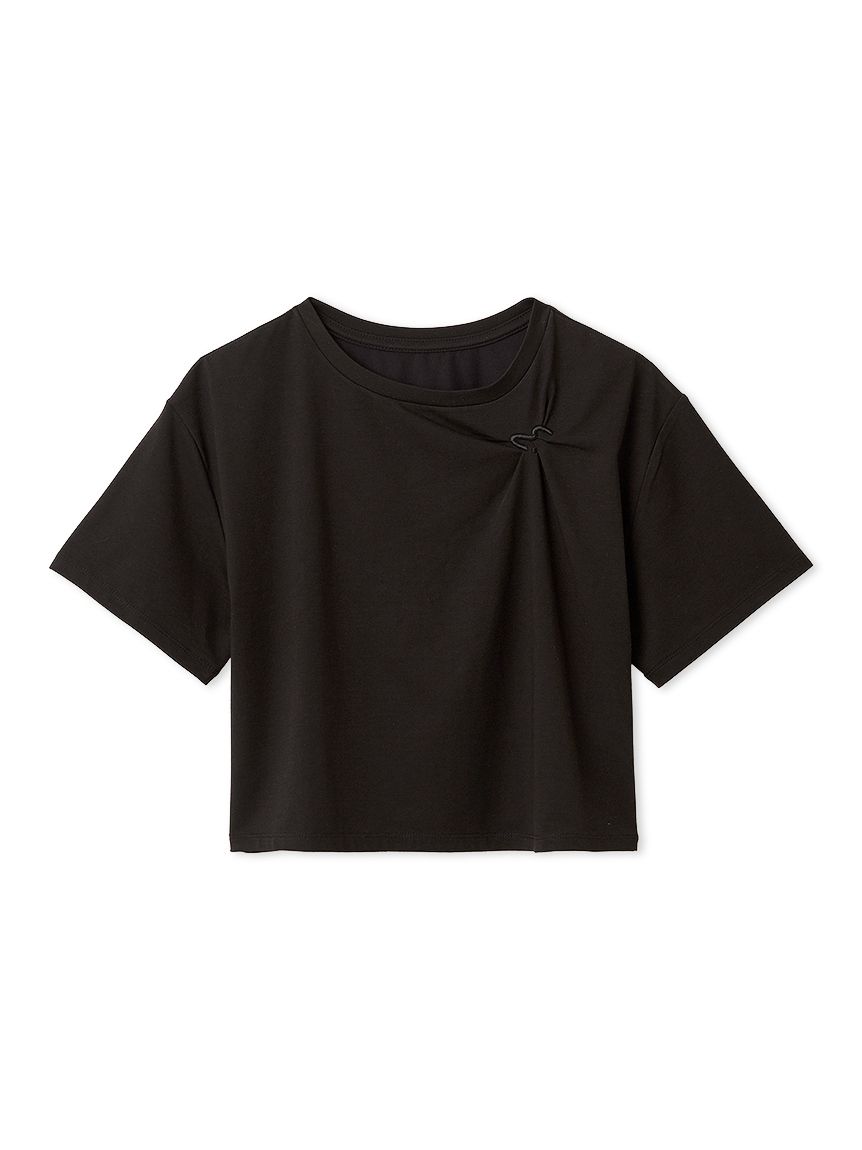em】emmiロゴクロップドTシャツ/UVカット/接触冷感(Tシャツ/カットソー