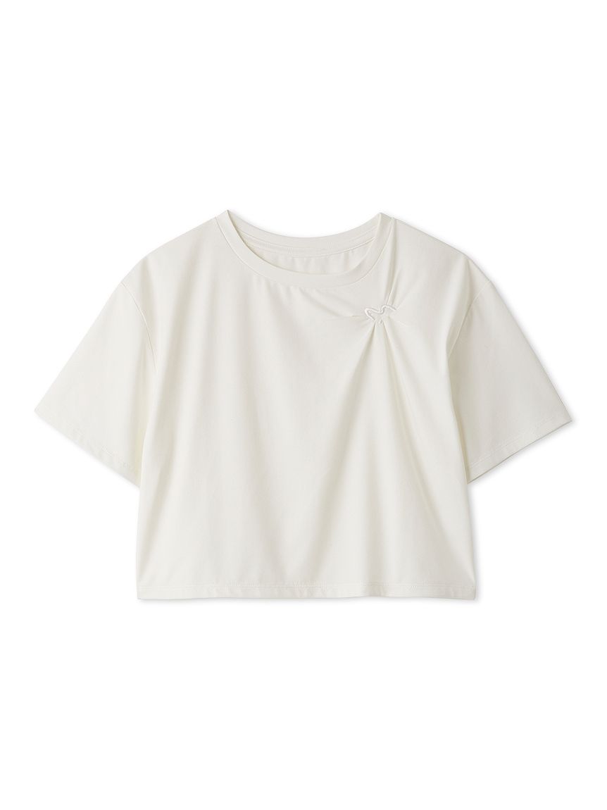 em】emmiロゴクロップドTシャツ/UVカット/接触冷感(Tシャツ/カットソー