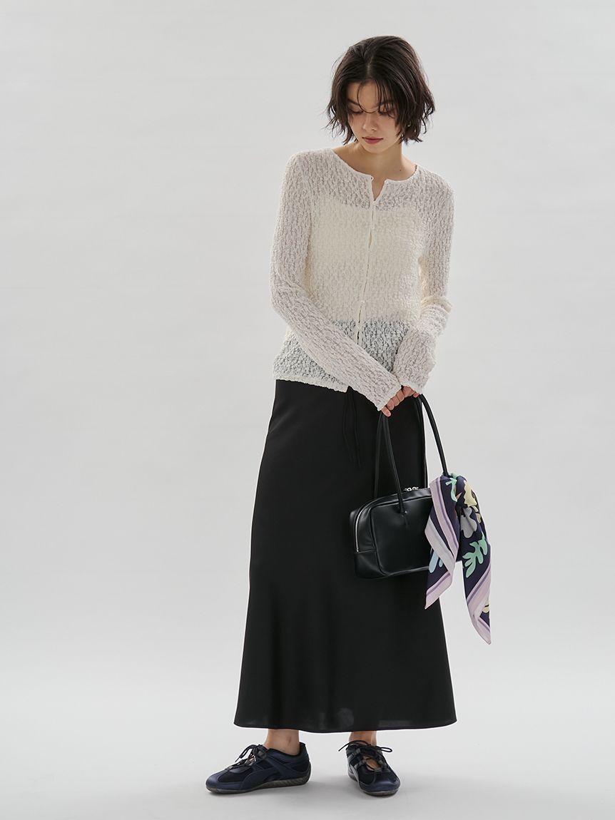 【2026SS】emmi 2wayストレッチレースカットソー　オフホワイト emmi｜2wayストレッチレースカットソー | Rakuten Fashion(楽天