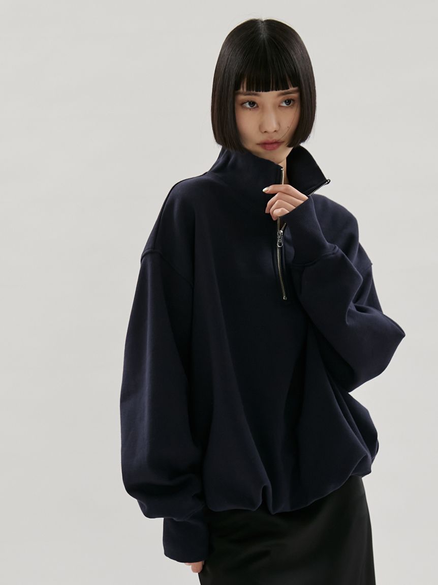 D's WAVE! ハーフジップスウェットM プレミアムシートパス、銀テープ付き em】ハーフジップスウェット【セットアップ対応】(Tシャツ/カットソー