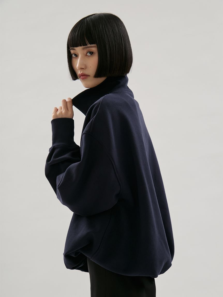 em】ハーフジップスウェット【セットアップ対応】(Tシャツ/カットソー
