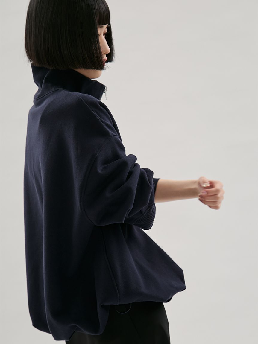 em】ハーフジップスウェット【セットアップ対応】(Tシャツ/カットソー
