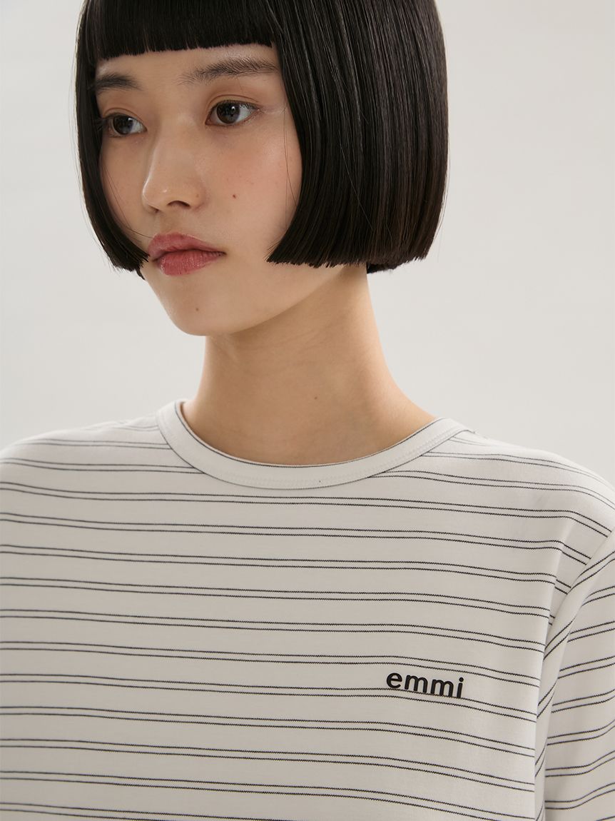 ソフトタッチクロップドTシャツ(Tシャツ/カットソー)｜トップス｜emmi