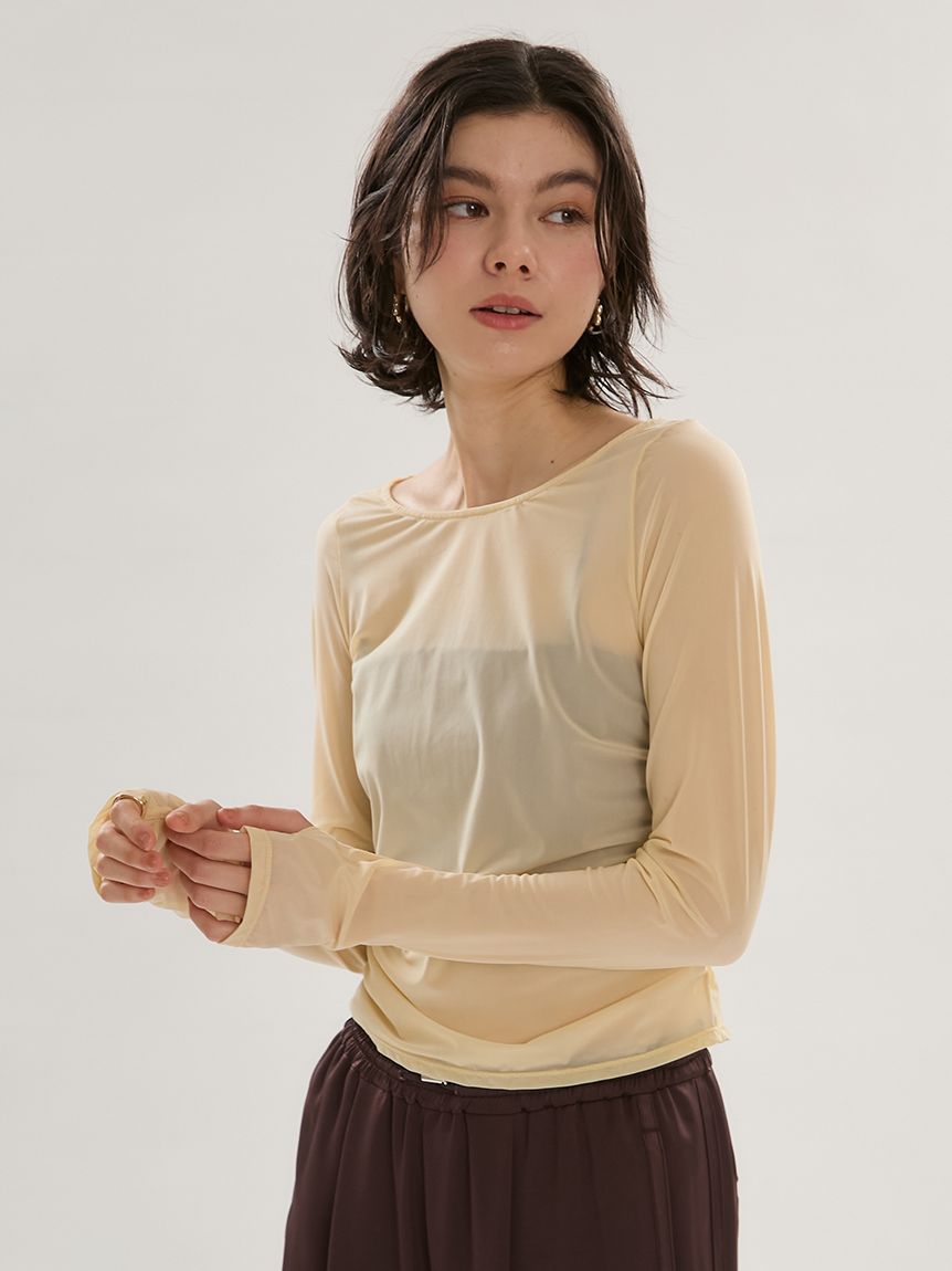 パワーメッシュアクティブカットソー(Tシャツ/カットソー)｜トップス