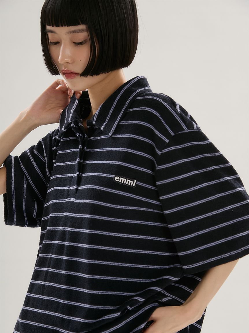 emmiロゴパイルポロトップス【セットアップ対応】(Tシャツ/カットソー