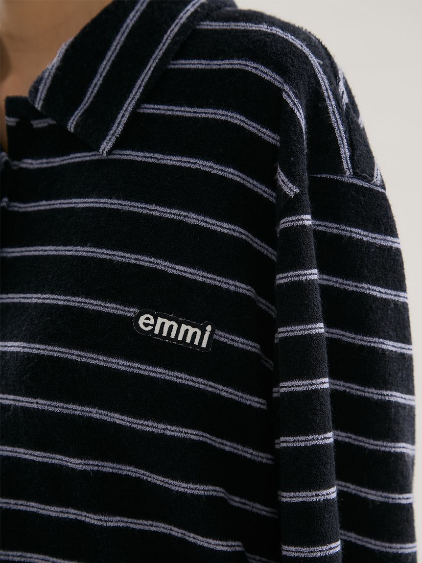 emmiロゴニットポロトップス emmiロゴパイルポロトップス【セットアップ対応】(Tシャツ/カットソー