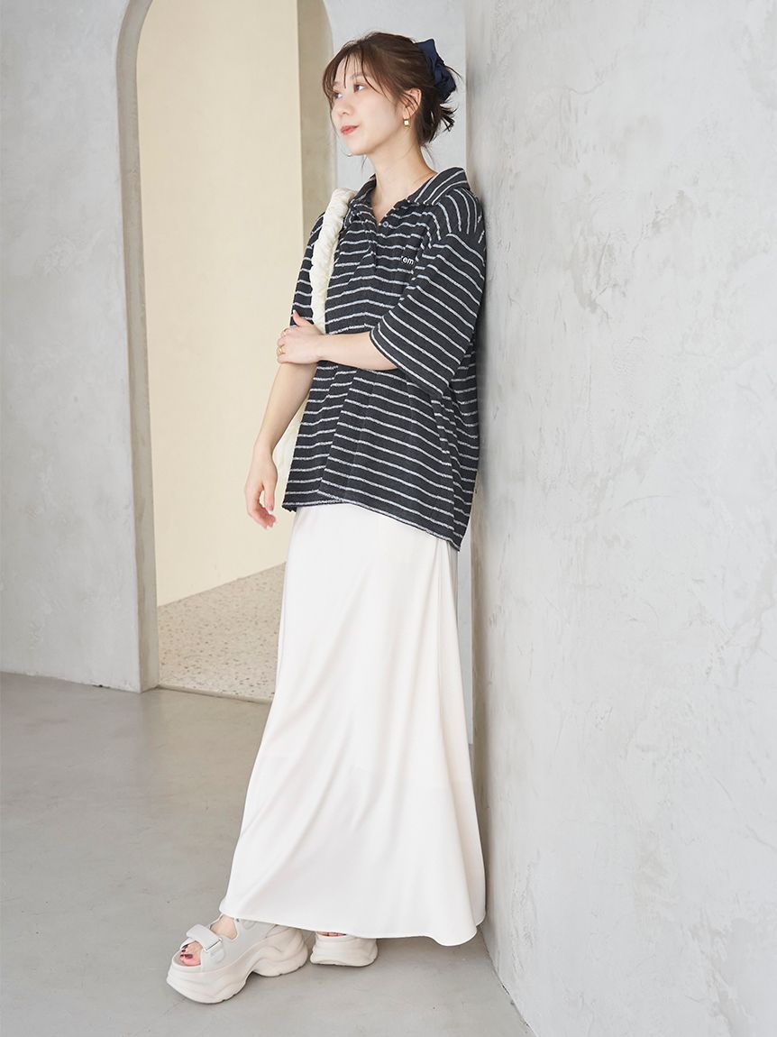 emmiロゴパイルポロトップス【セットアップ対応】(Tシャツ/カットソー
