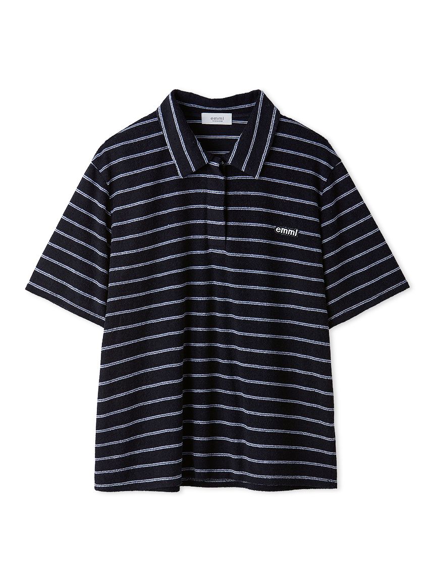 トップス emmi emmiロゴパイルポロトップス【セットアップ対応】(Tシャツ/カットソー