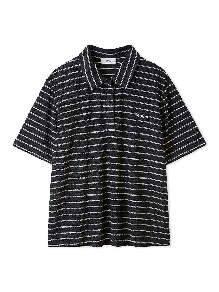 emmiロゴニットポロトップス emmiロゴパイルポロトップス【セットアップ対応】(Tシャツ/カットソー
