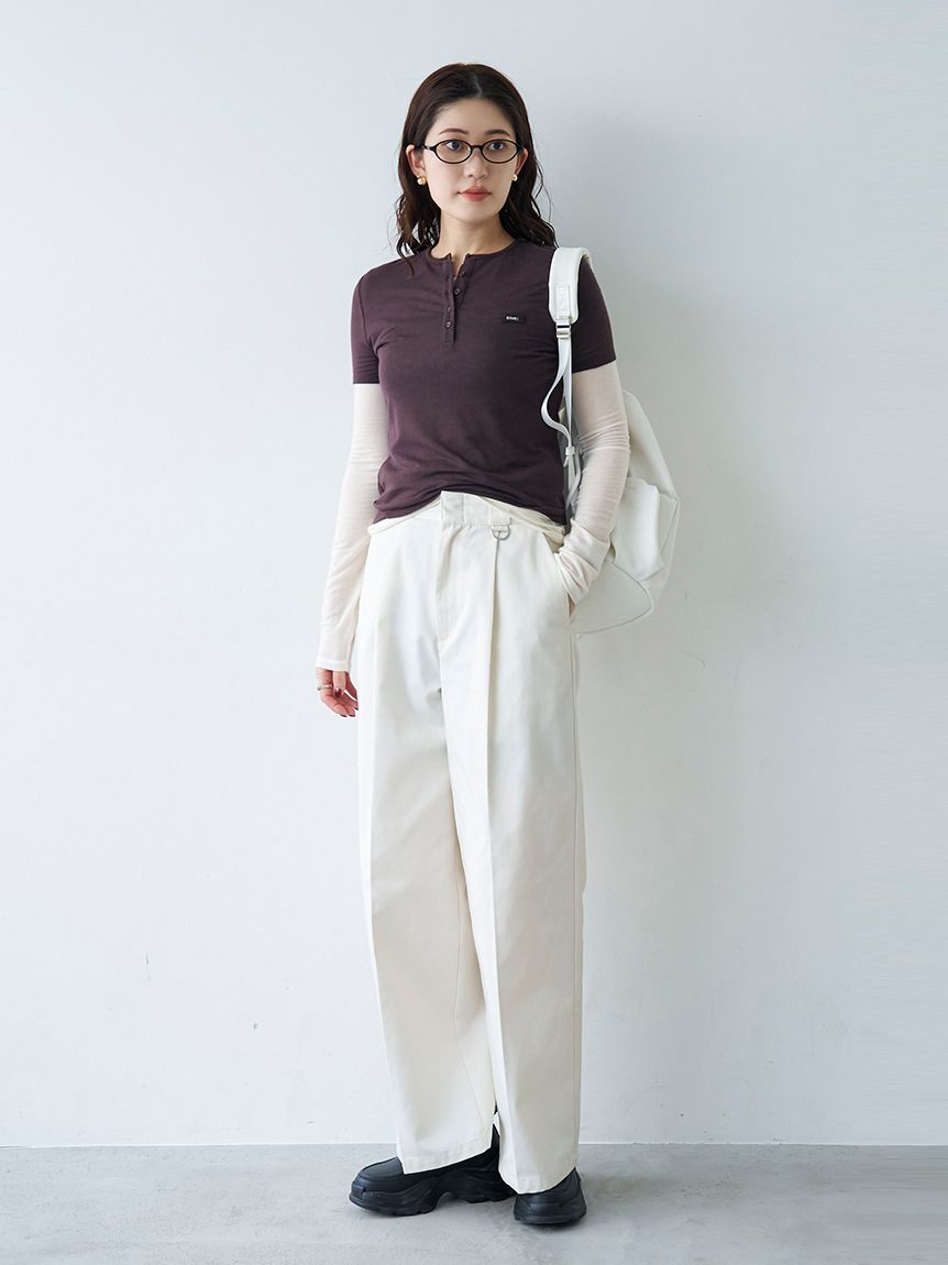 レイヤードカットソー(Tシャツ・カットソー)｜TOPS｜emmi（エミ）の