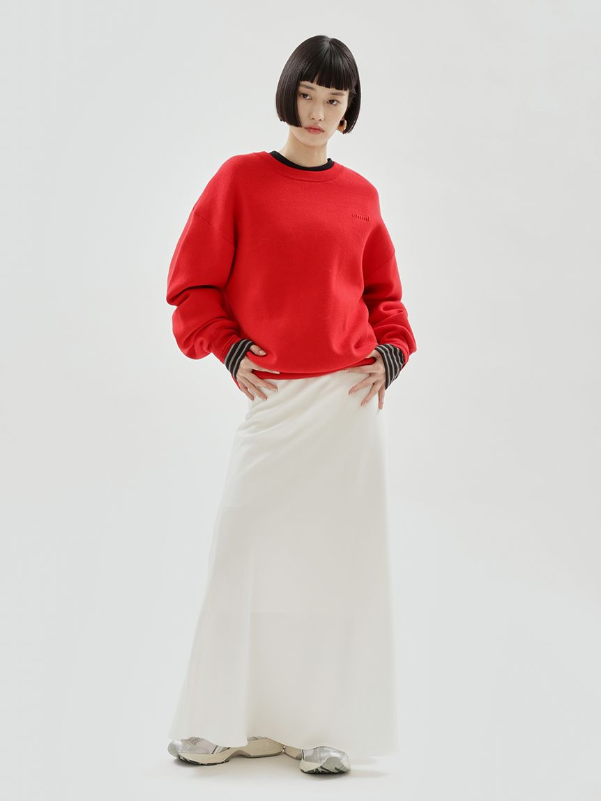 emmi（エミ） emmiロゴクロップドボーダーカットソー emmiロゴクロップドボーダーカットソー(Tシャツ・カットソー)｜TOPS