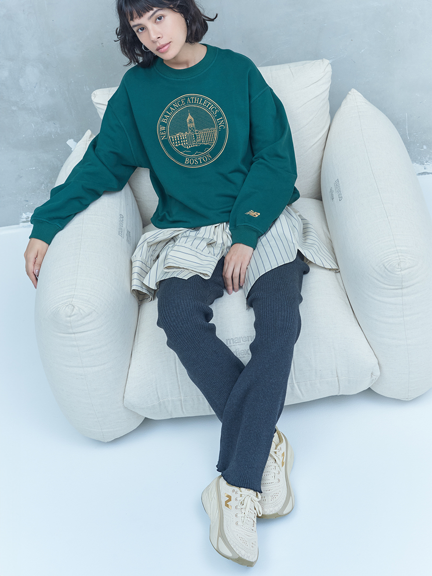 emmi atelier バックデザインシャツ レディース 白 white 長袖