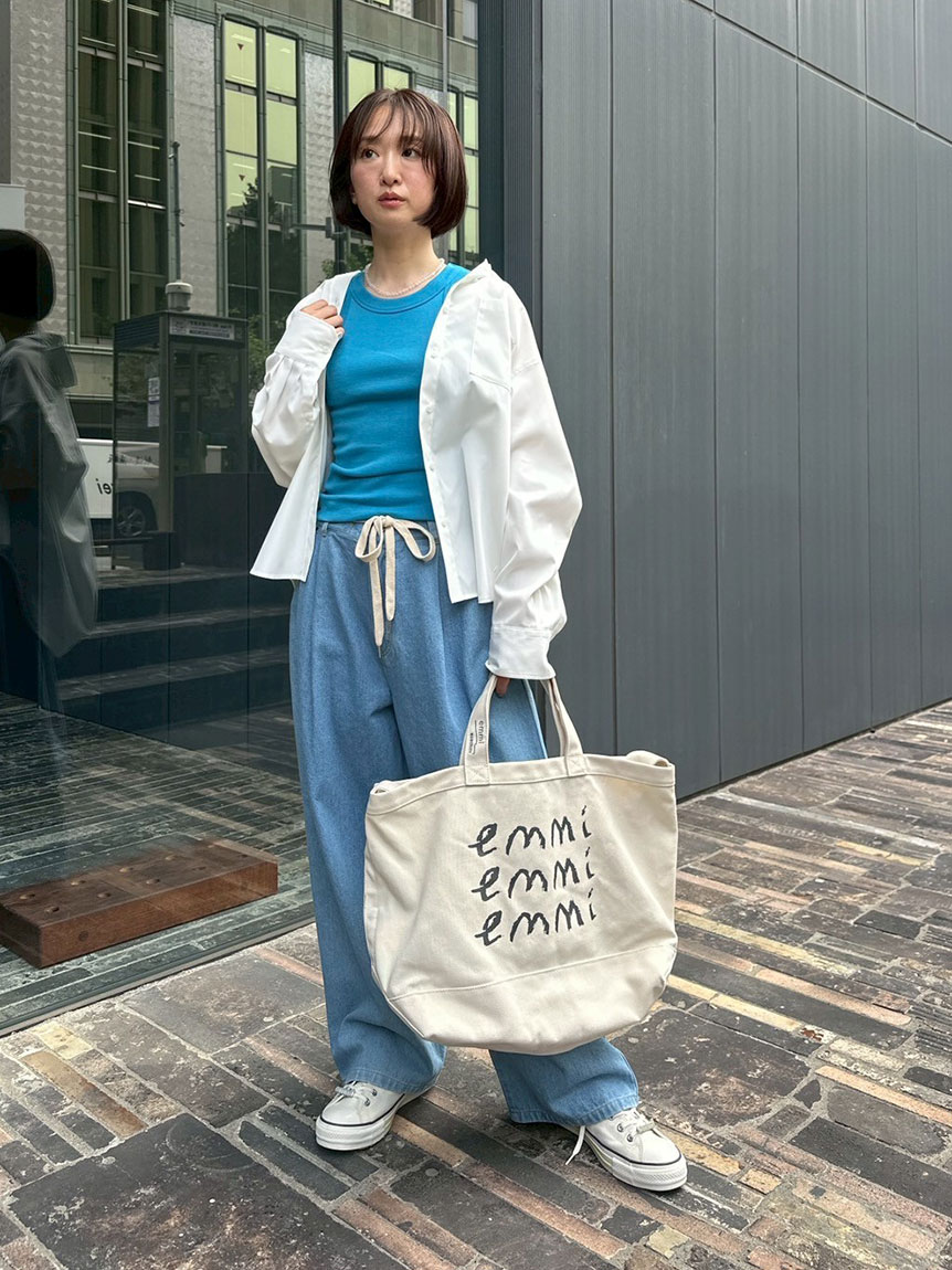 【新品即発送】emmi イージーケアタックシャツ イージーケアタックシャツ(シャツ・ブラウス)｜トップス｜emmi