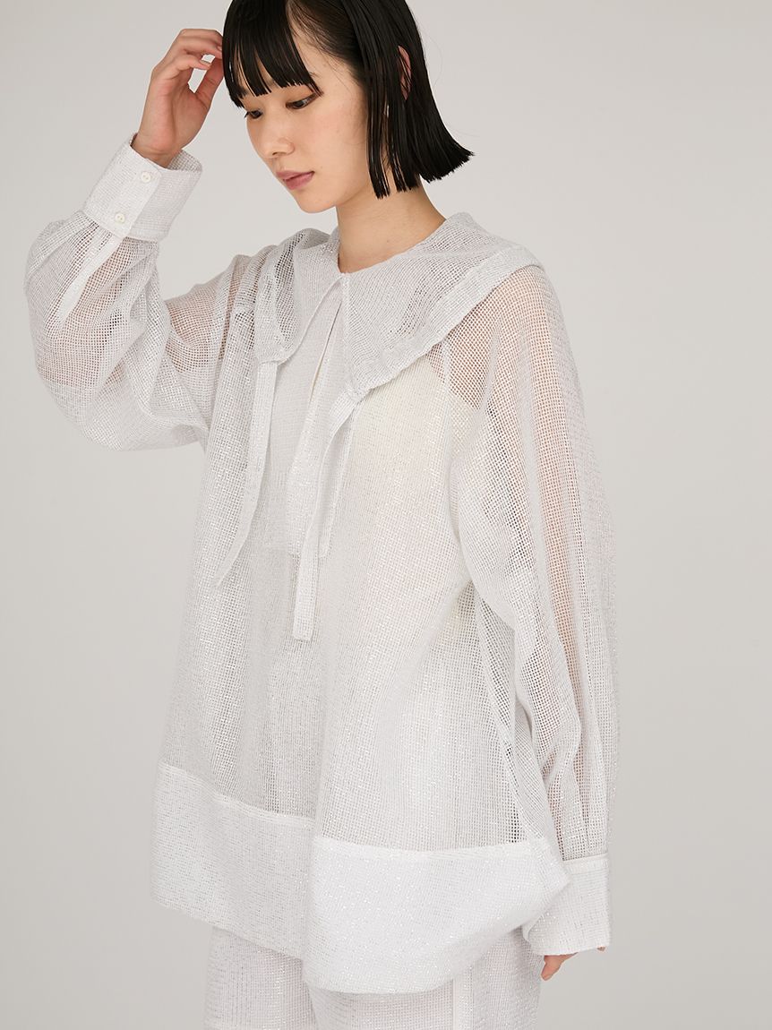 ラメメッシュブラウス(ブラウス)｜トップス｜emmi（エミ）の通販