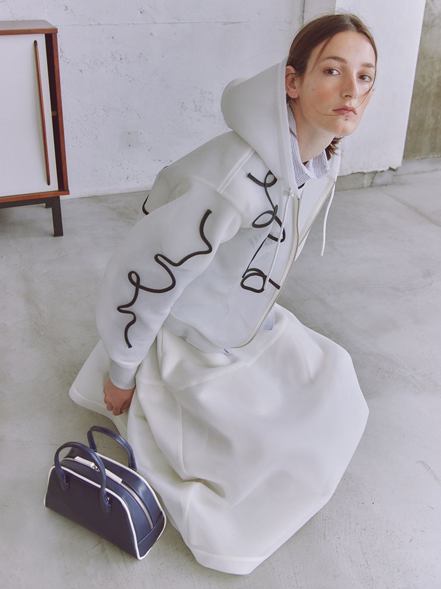 【新品即発送】emmi シアーストライプシャツ　ホワイト WEB限定カラー】シアーストライプシャツ(シャツ・ブラウス)｜トップス