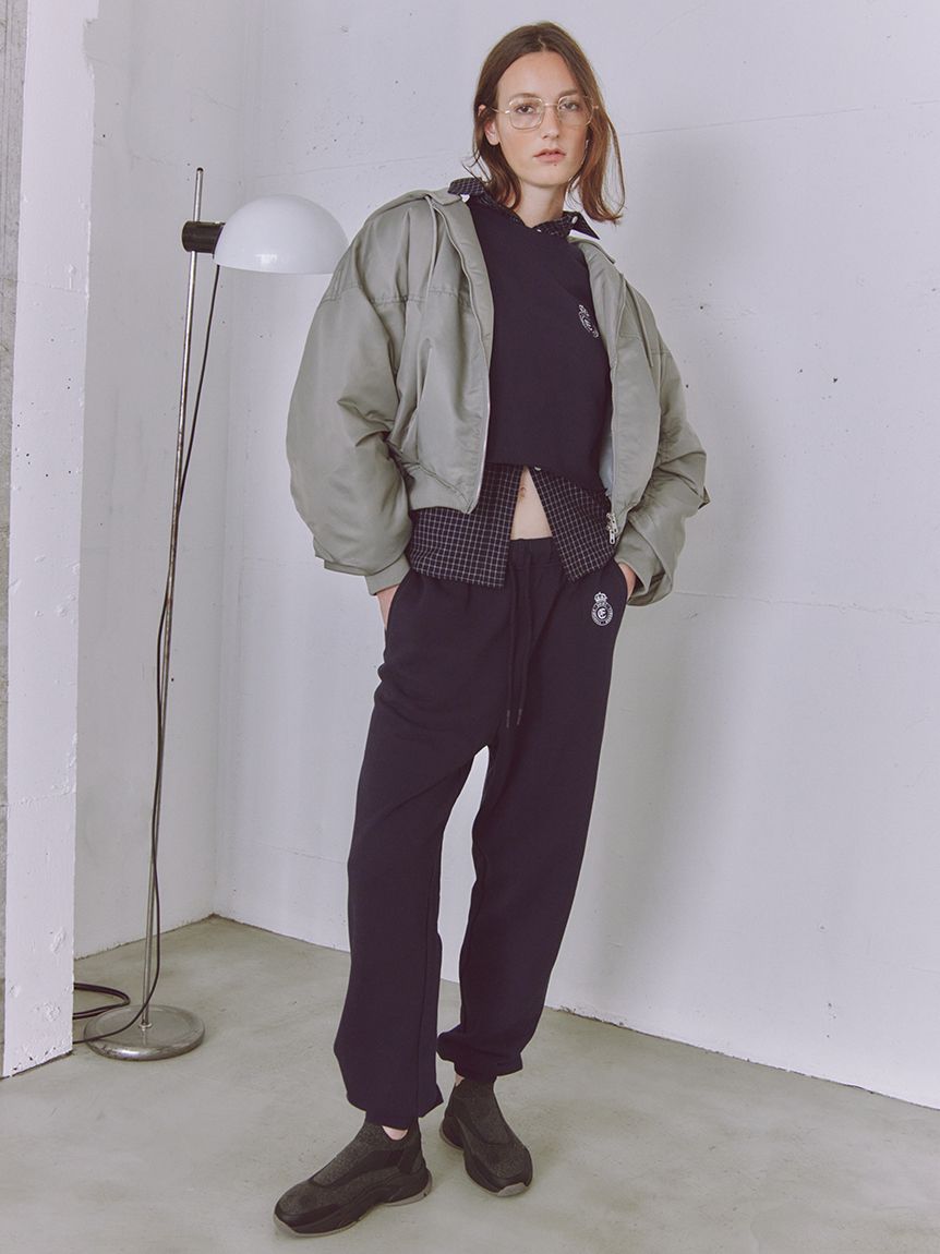 チェックオーバーシャツemmi ブラック　新作 チェックオーバーシャツ（シャツ/ブラウス）｜emmi atelier