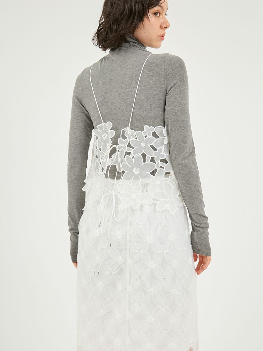 フラワーオーガンジービスチェ(シャツ・ブラウス)｜トップス｜emmi