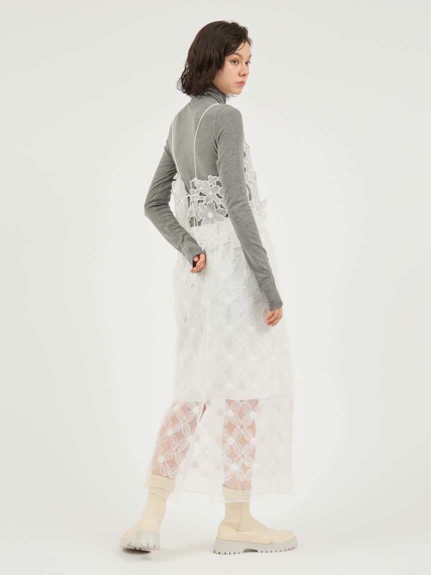 emmi 今期完売オーガンジービスチェ emmi atelier - emmi 今期完売オーガンジービスチェの通販 by korkor's