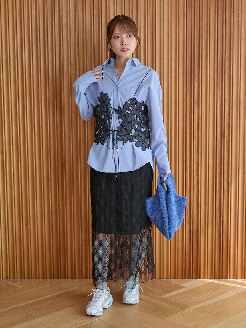 emmiロゴ刺繍シャツ(シャツ・ブラウス)｜トップス｜emmi（エミ）の通販