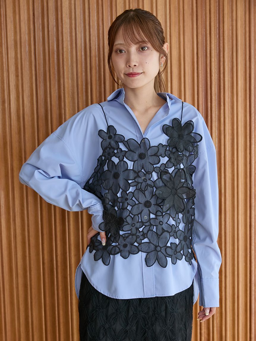 emmiロゴ刺繍シャツ(シャツ・ブラウス)｜トップス｜emmi（エミ）の通販