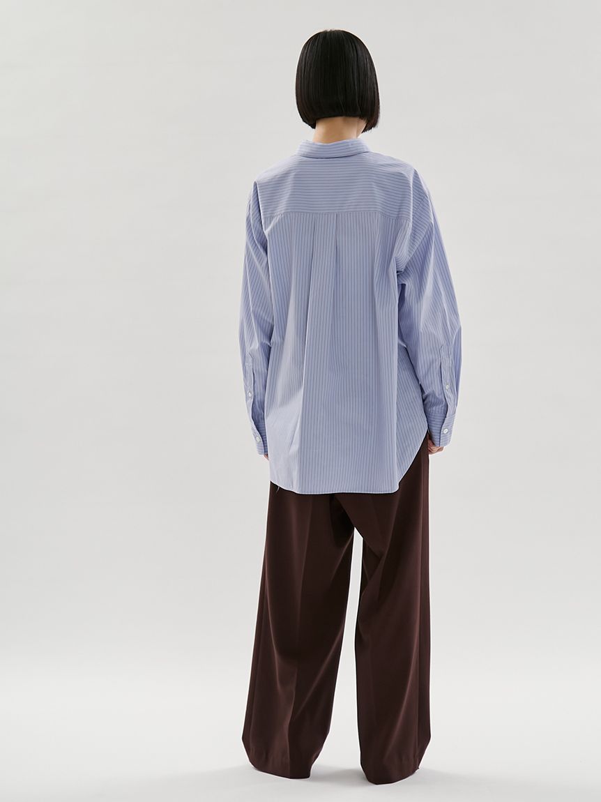 ONLINE限定カラーあり】ストライプベーシックシャツ(シャツ・ブラウス