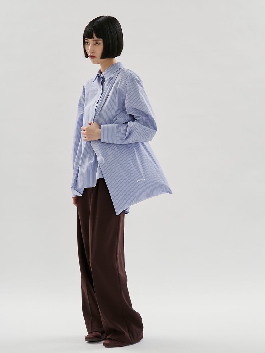 ONLINE限定カラーあり】ストライプベーシックシャツ(シャツ・ブラウス