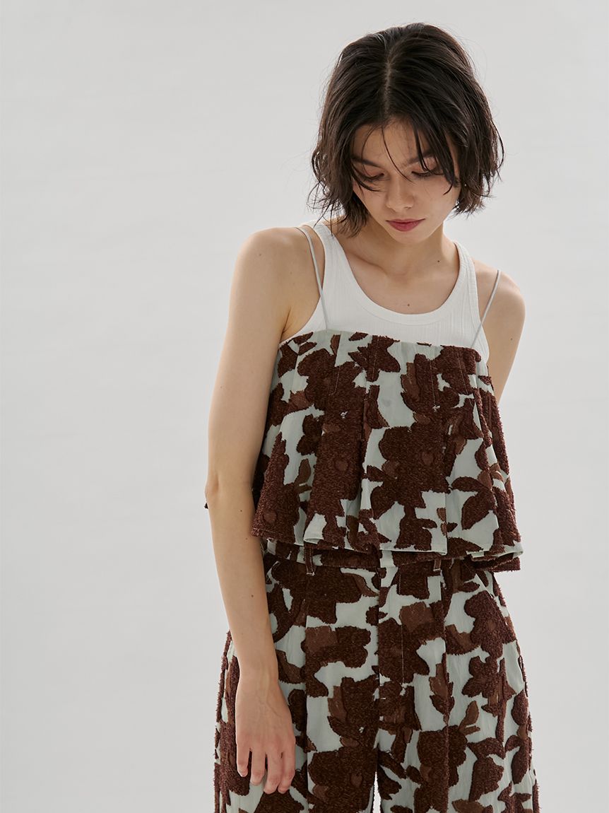 ジャガードタックビスチェ【セットアップ対応】(Tシャツ/カットソー