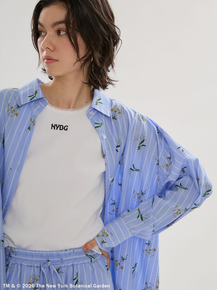 emmi×NYBG】ストライプリラックスシャツ【セットアップ対応