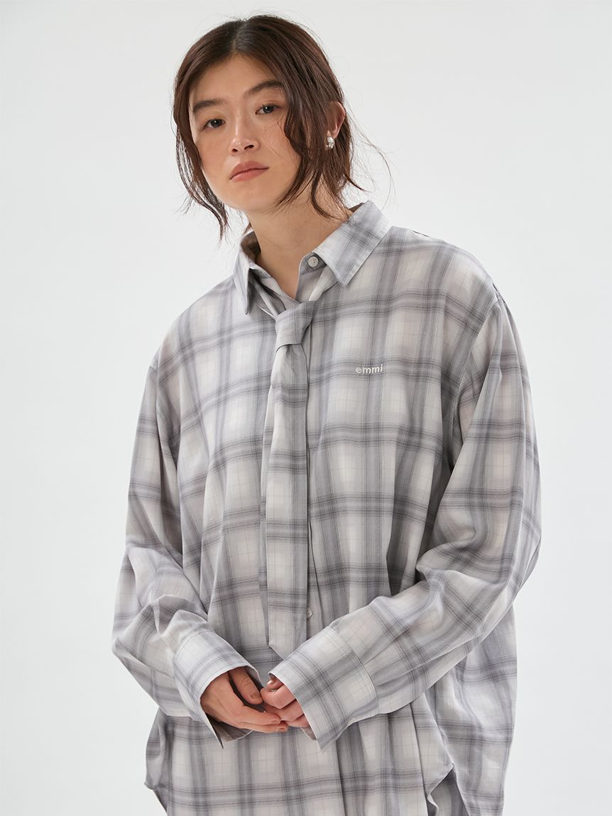 マルチwayオーバーサイズチェックシャツ【セットアップ対応】(シャツ