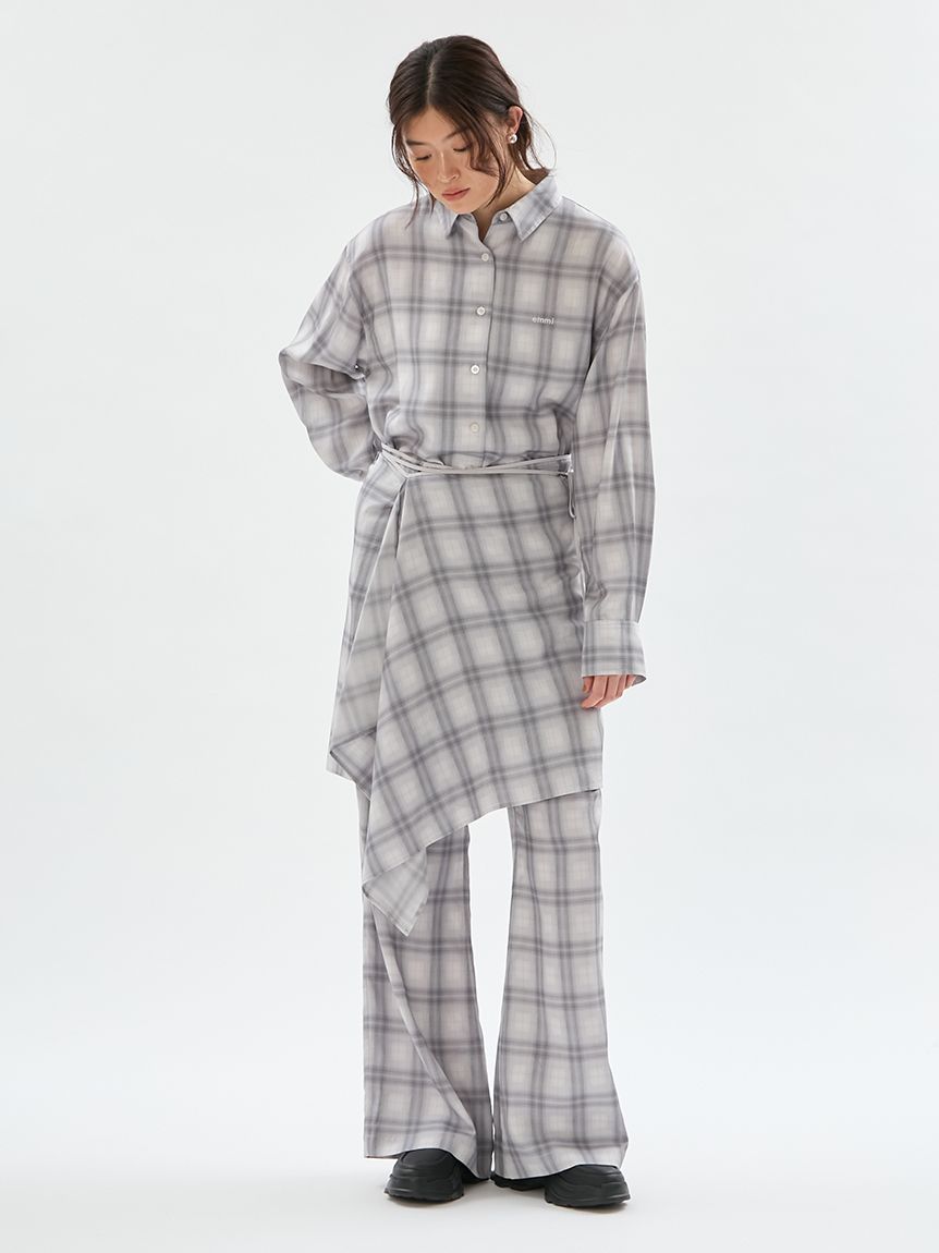マルチwayオーバーサイズチェックシャツ【セットアップ対応】(シャツ