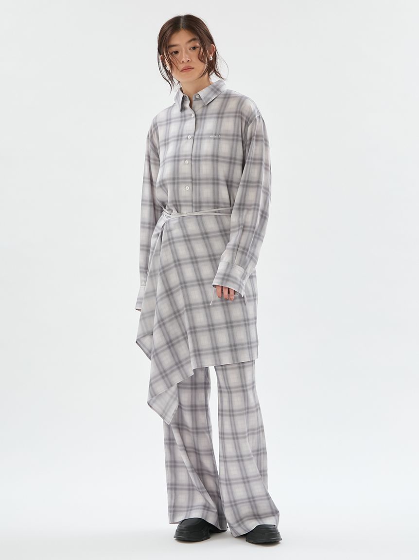 マルチwayオーバーサイズチェックシャツ【セットアップ対応】(シャツ