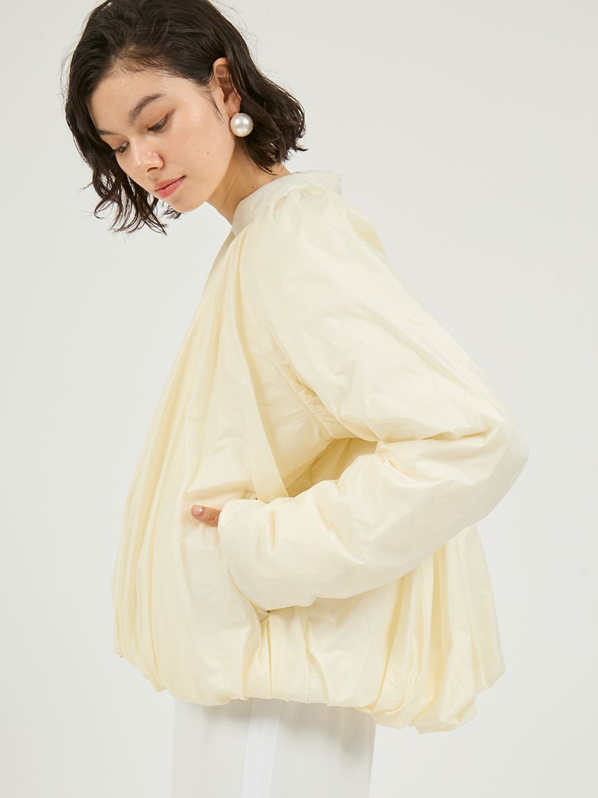 最終値下げ【未使用】QTUME シアージャケット Re.WAR（TM）シアーギャザー中わたブルゾン(ブルゾン)｜アウター｜emmi